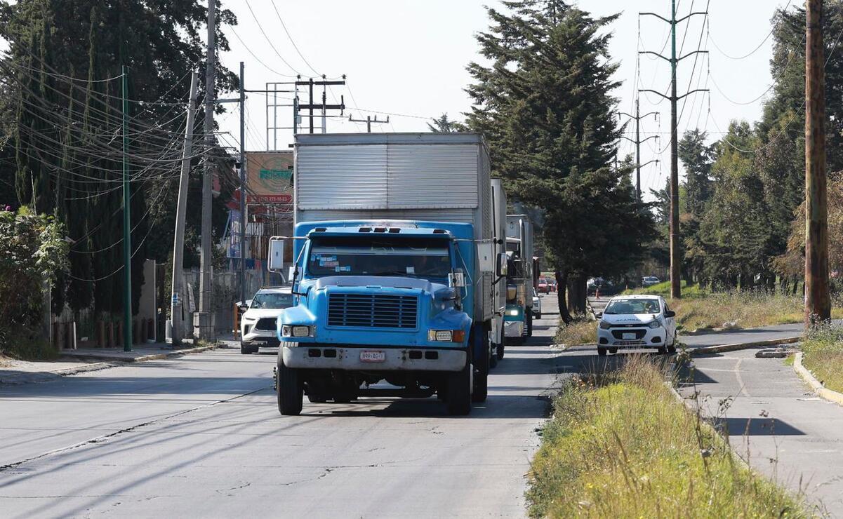 De acuerdo con datos de la Fiscalía General de Justicia del Estado de México, hubo una disminución en el robo a transporte de carga con violencia del 10.46% / Foto: Alejandro Vargas
