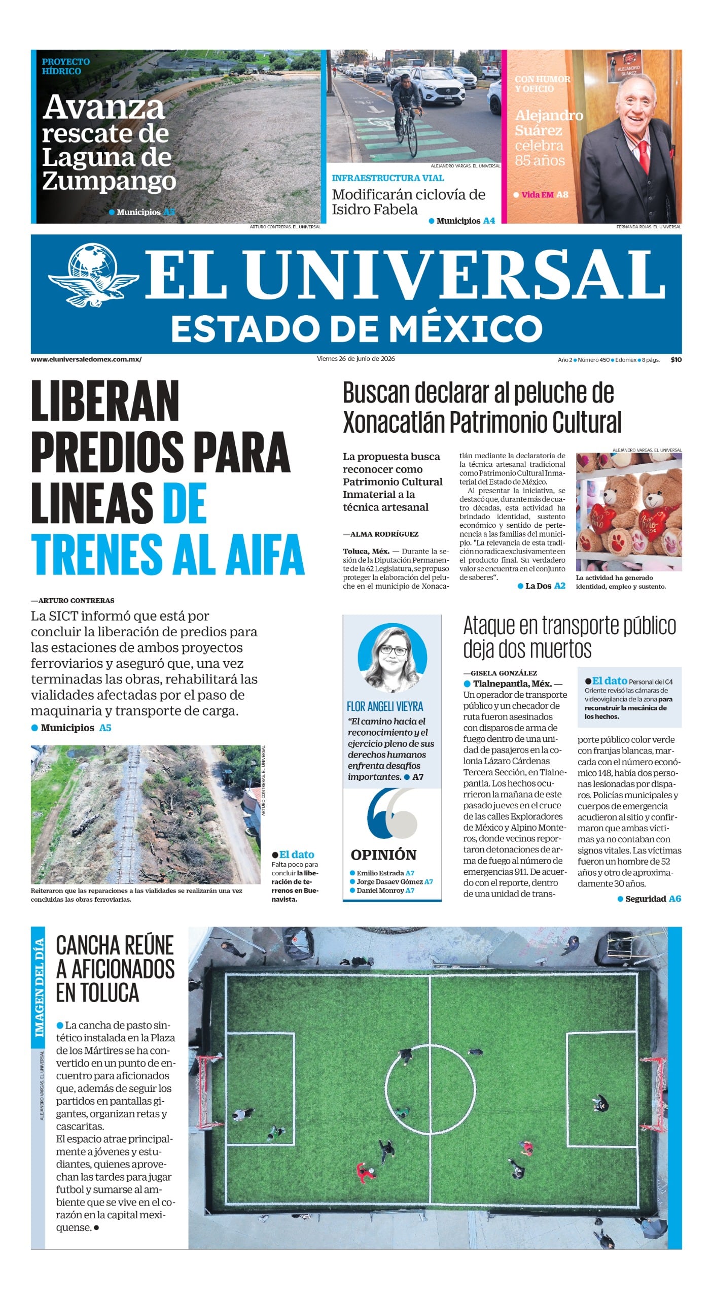 Portada 26 de junio de 2026