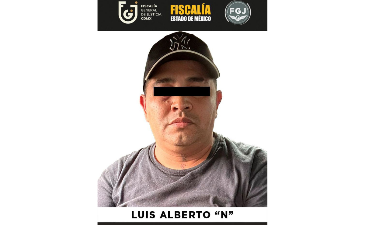 Luis Alberto "N", uno de los líderes de la banda "Los 300", fue capturado en la alcaldía Venustiano Carranza por su presunta participación en despojo y extorsión. Foto: Especial