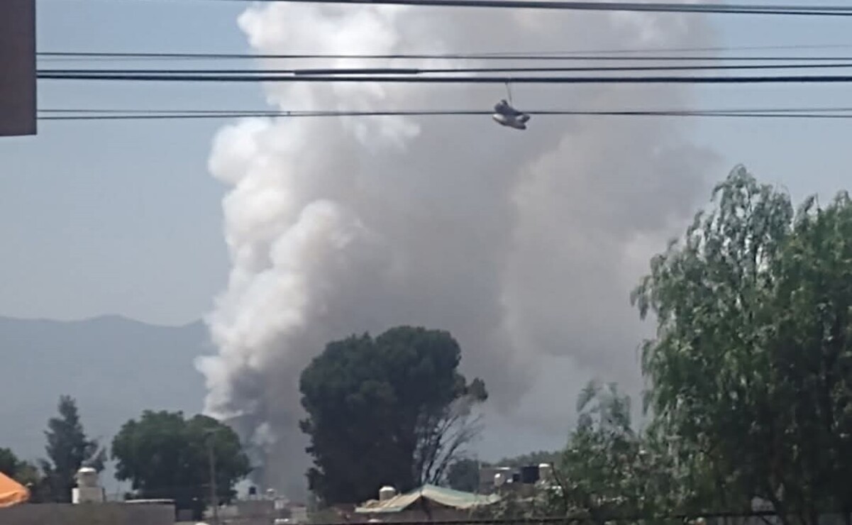 La explosión se registró en una zona que no es la permitida por la SEDENA / Foto Especial