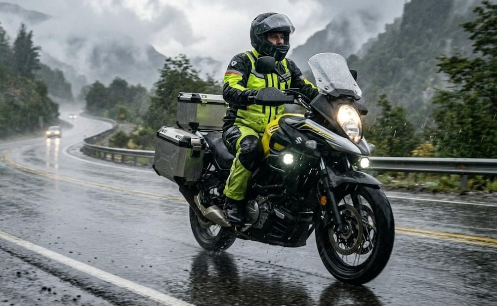 Autoridades de Salud de Edomex llaman a los motociclistas a extremar precauciones ante el peligro del asfalto mojado. Foto Especial
