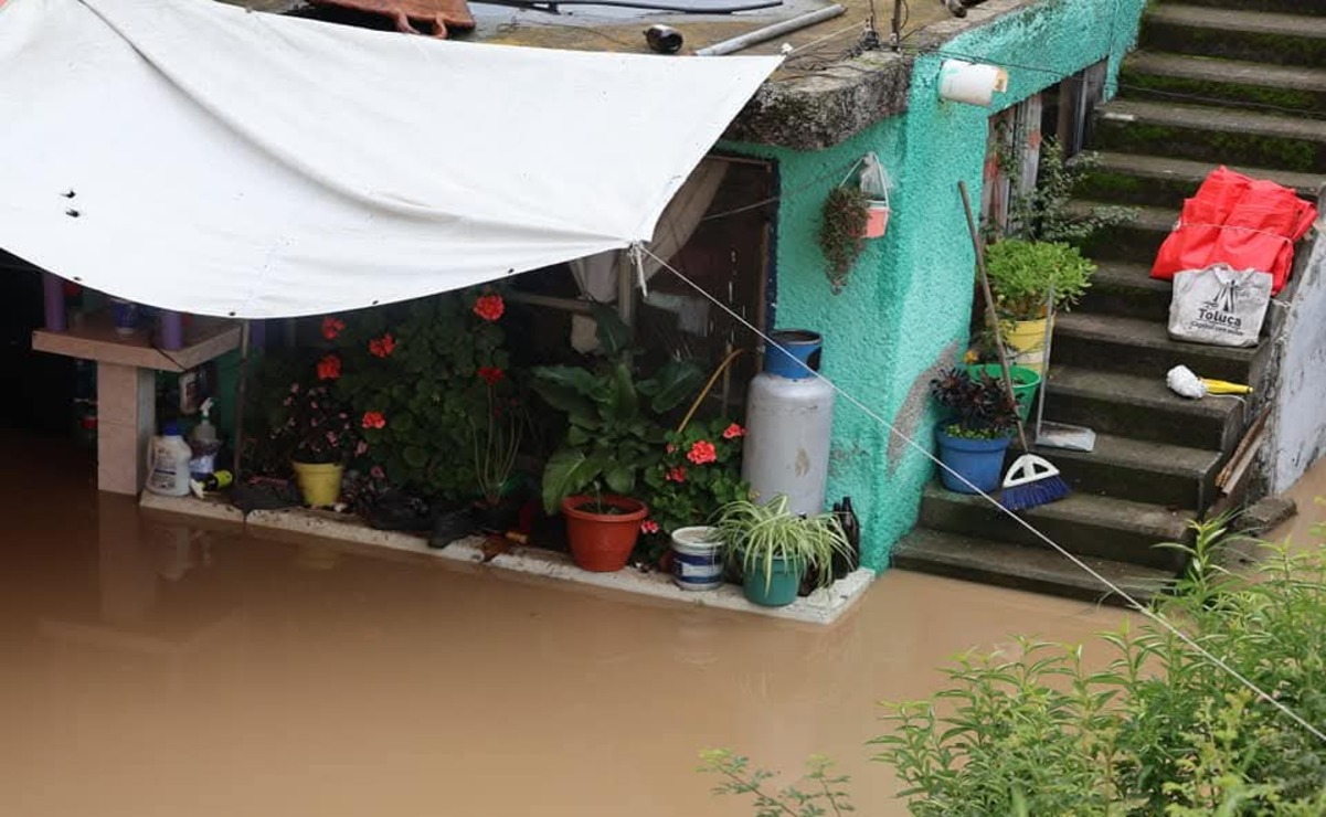 25 casas resultaron afectadas por el desbordamiento del Río Mayorazgo / Foto Especial