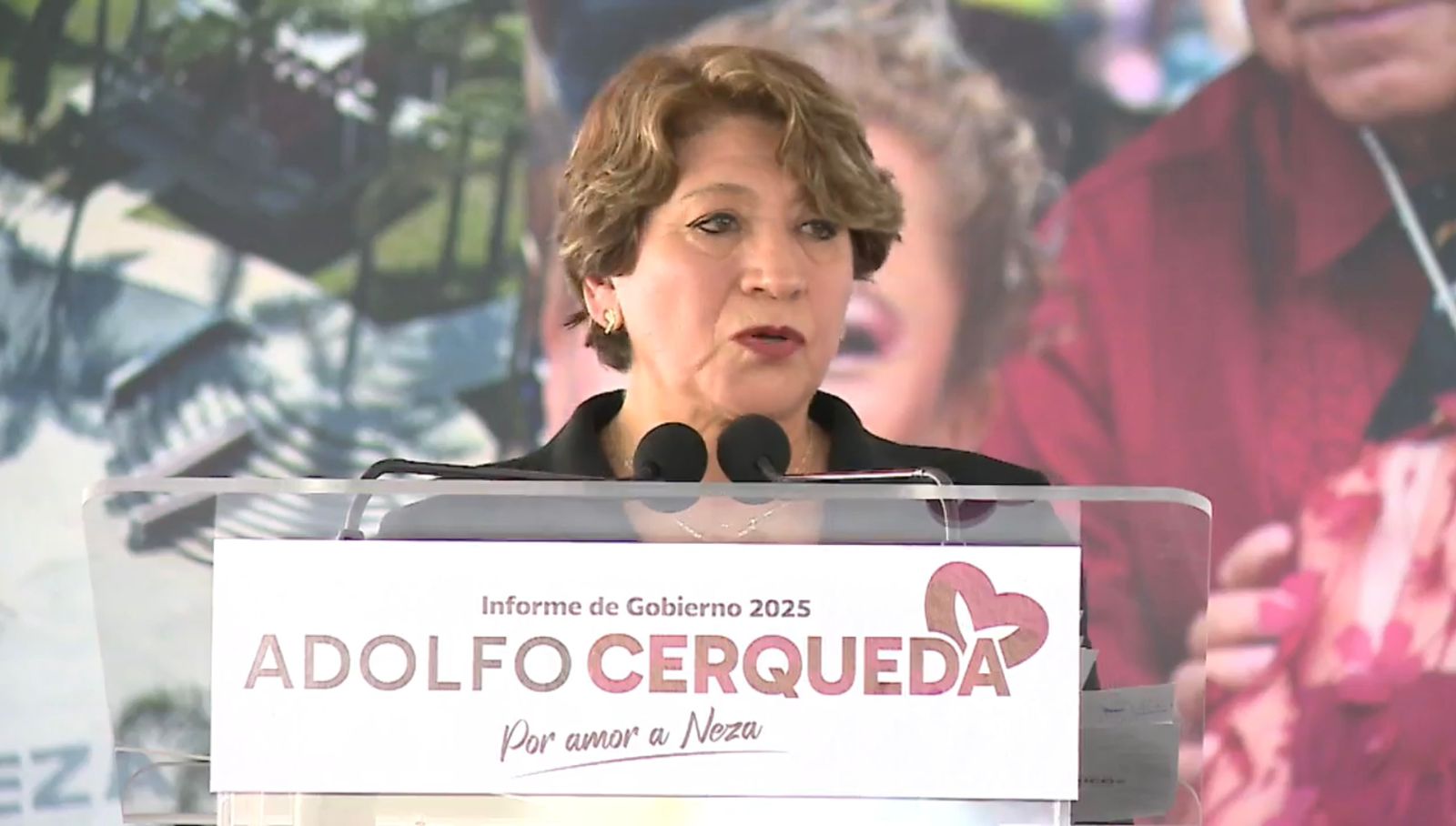 La gobernadora Delfina Gómez anunció la construcción de un viaducto elevado que unirá la autopista Peñón-Texcoco con la Avenida 602 de la Ciudad de México, buscando aliviar el tráfico de más de 2 millones de personas. Foto Especial