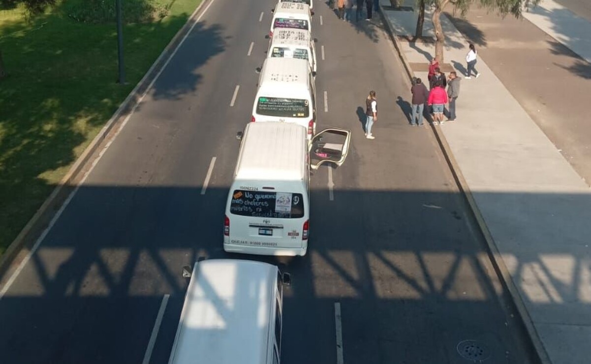 ¡Alerta! Transportistas del Edomex marchan hacia el Zócalo de la CDMX para exigir seguridad