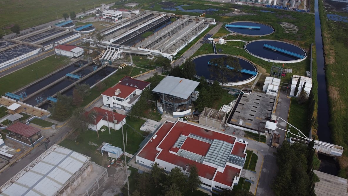 Macroplantas tratadoras de aguas residuales en Toluca. Foto Jorge Alvarado