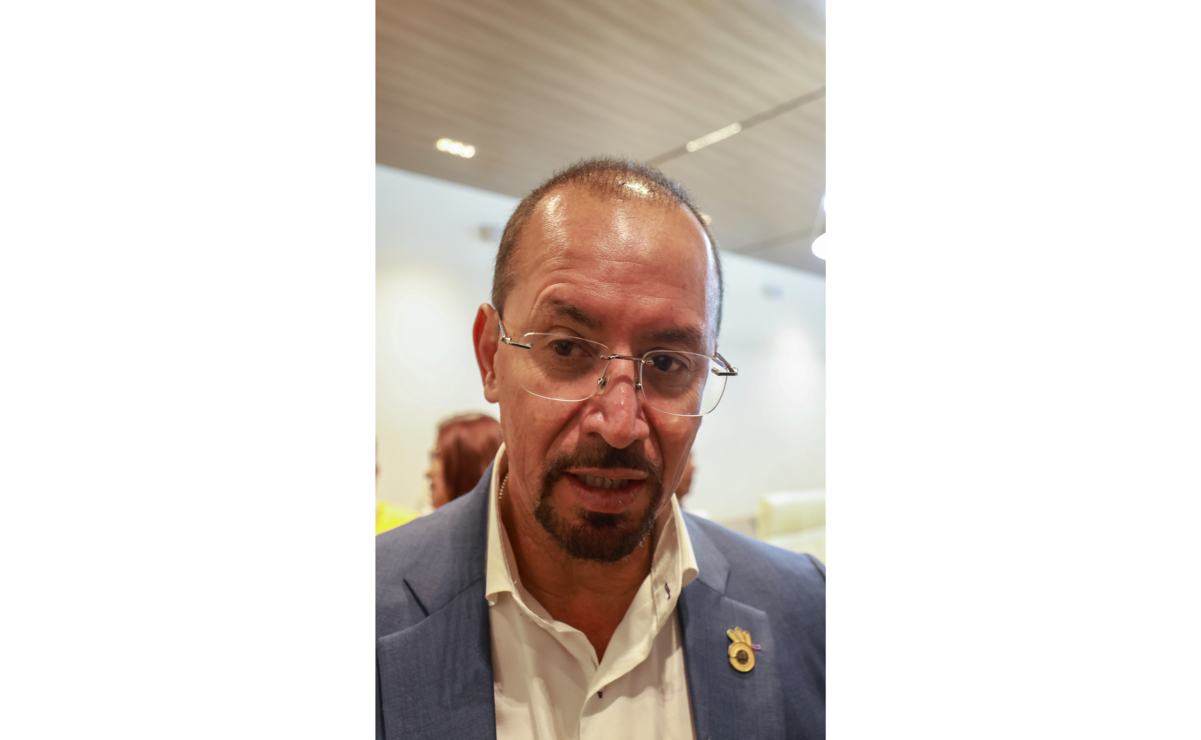 Omar Ortega Álvarez, presidente del PRD Edomex indico que se buscará rescatar  la Ley ‘Me Cuido Sola’ en la que se plantea una modificación al Código Penal. Foto: Alejandro Vargas / El Universal Estado de México