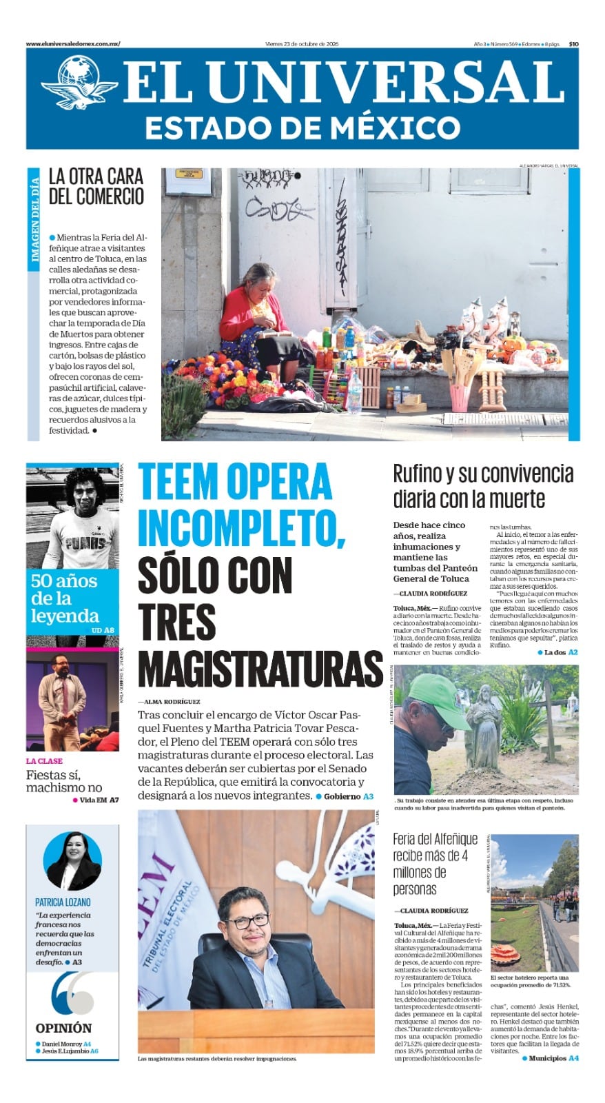 Portada 23 de octubre de 2026