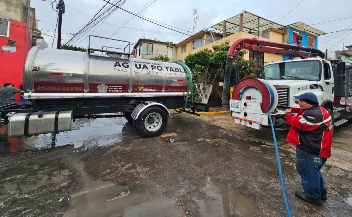 ¡Naucalpan respira! Presa Los Cuartos baja nivel y familias de San Rafael Chamapa reciben apoyo