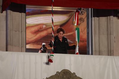 Delfina Gómez, gobernadora del Edoméx da su primer Grito de Independencia