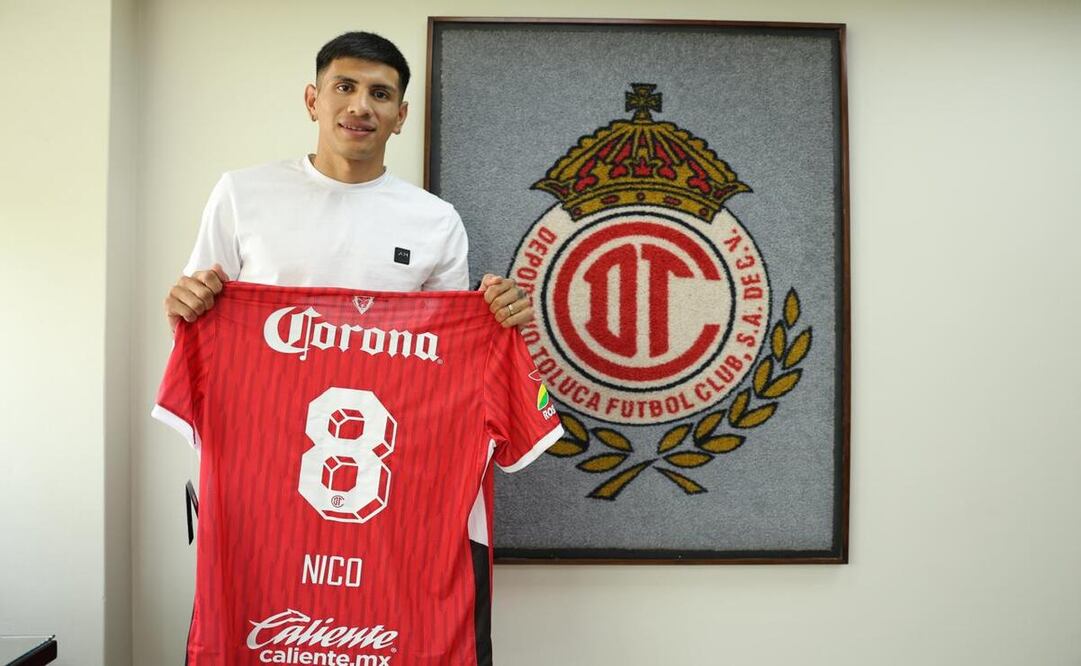 Nicolás Castro se convirtió en el primer refuerzo de los Diablos Rojos del Toluca. Foto: Especial
