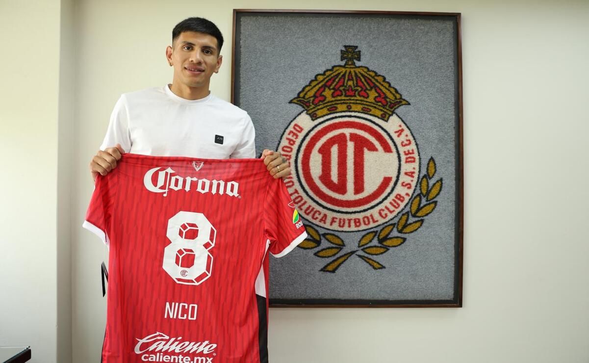Nicolás Castro se convirtió en el primer refuerzo de los Diablos Rojos del Toluca. Foto: Especial