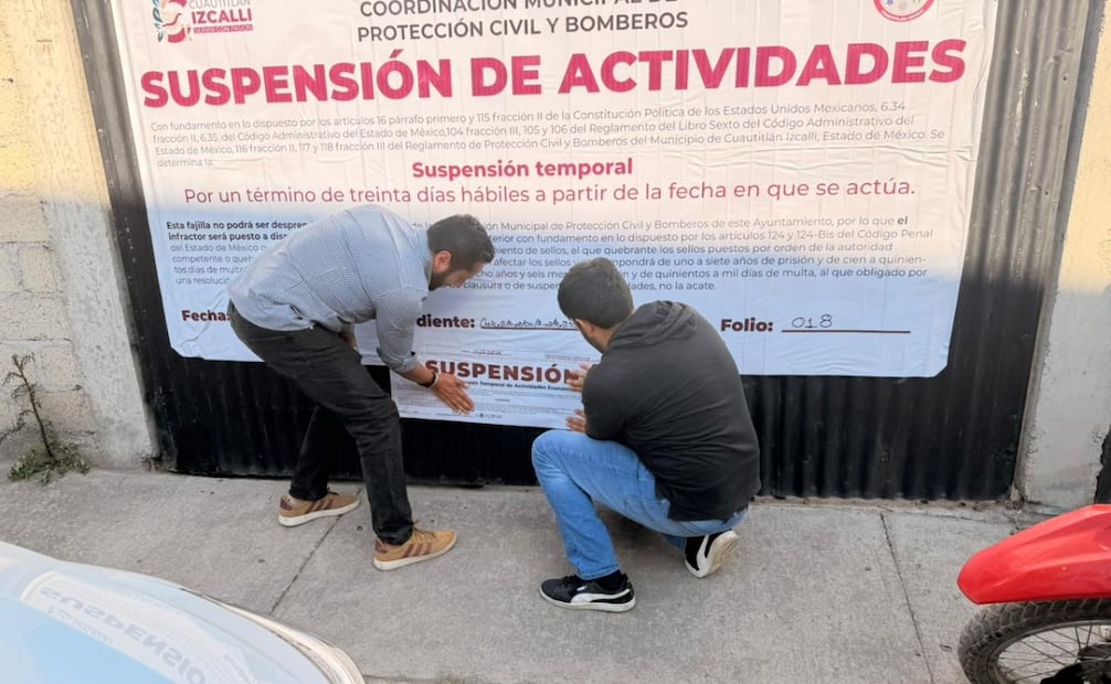 Tras reportes vecinales, el negocio "Terraza Tussy" fue clausurado durante las festividades del Día del Pueblo. Foto Especial