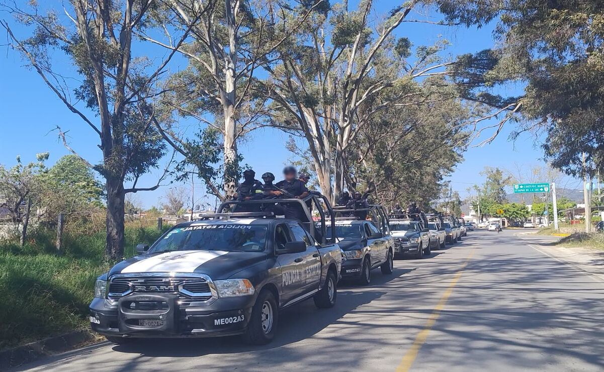 Las fuerzas de seguridad del Operativo Sur se concentraron en el Boulevard Arturo San Román. Foto: Especial