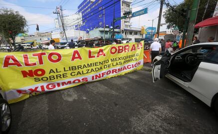 Naucalpan: Vecinos bloquean avenida en rechazo al Macrolibramiento Mexiquense