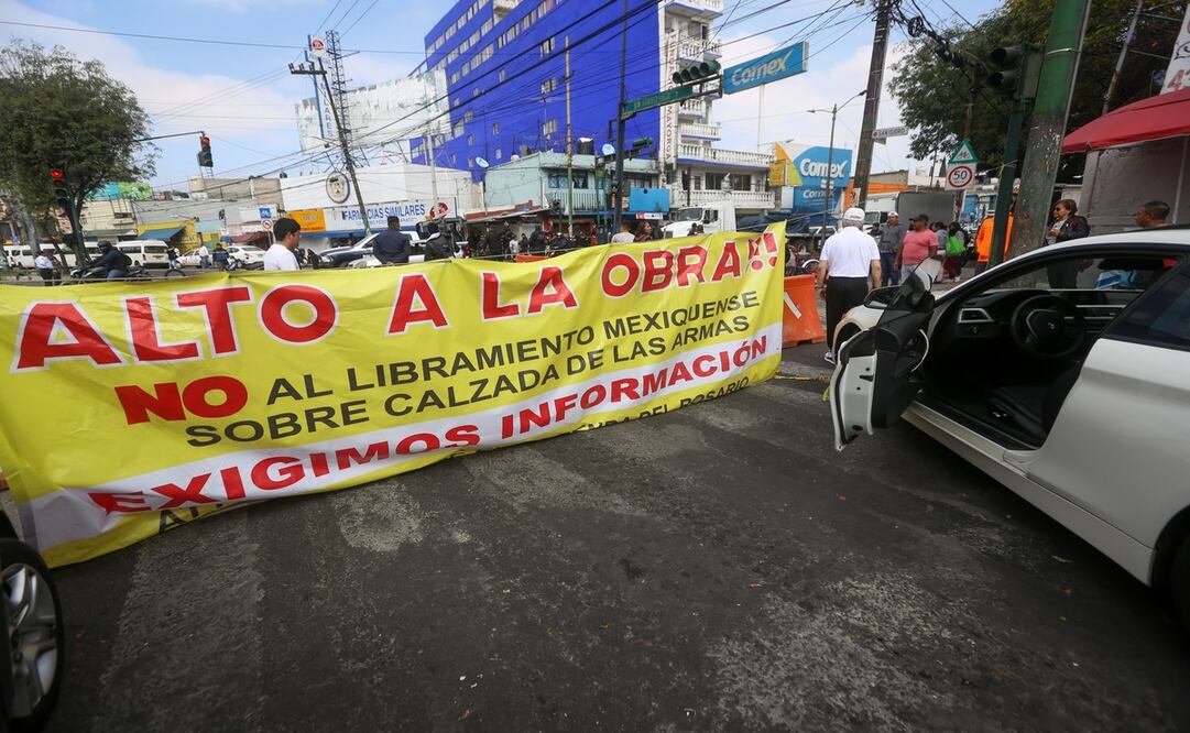 Vecinos de Naucalpan dicen “¡No al Macrolibramiento Mexiquense!” / Foto Luis Camacho