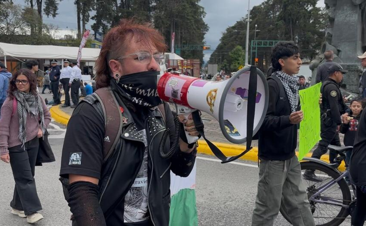 Desde Toluca, jóvenes levantan la voz contra empresas como Starbucks y Cemex, señalando su rol en la gentrificación y el impacto ambiental, tanto en México como en Palestina. Foto: Especial