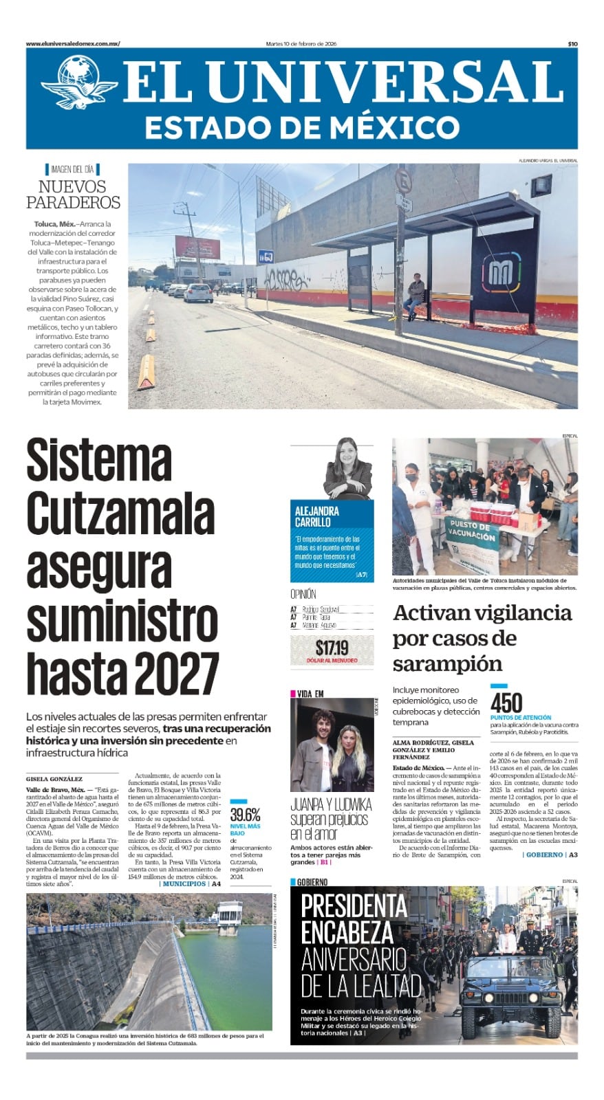 Portada 10 de febrero de 2026