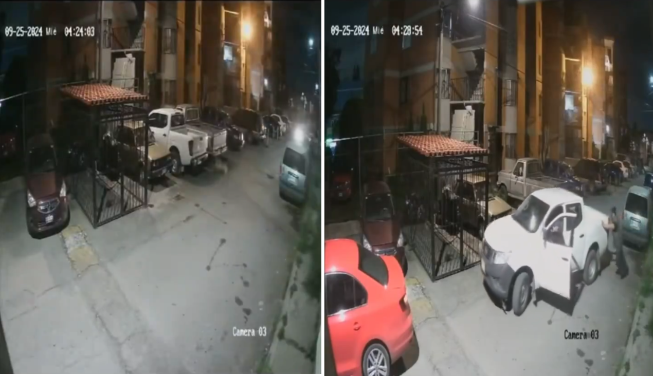 VIDEO: ¡A empujones! se roban camioneta en Cuautitlán