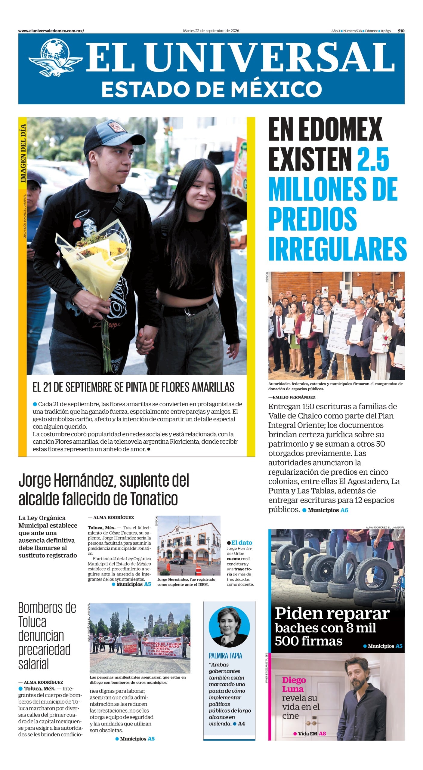 Portada 22 de septiembre de 2026