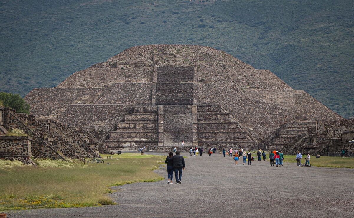 La zona arqueológica de Teotihuacán cerró 2024 siendo la segunda más visitada con 1.6 millones de visitantes. Foto: Especial