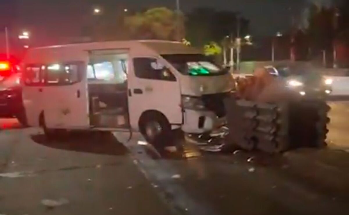 Chocan unidades de transporte público en Tlalnepantla; 4 lesionados