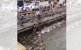 ¡Impresionante! Sacan 60 toneladas de basura y hasta refrigeradores del Río Hondo para evitar inundaciones