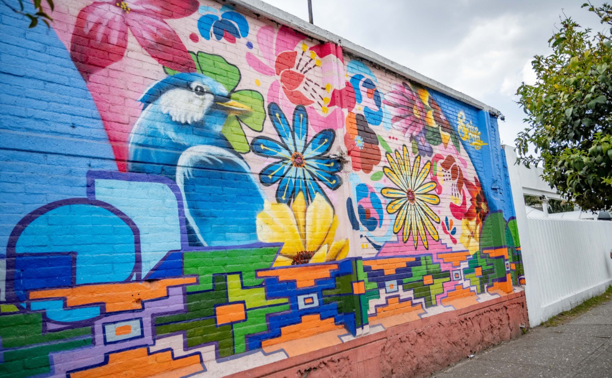 ¡De muro gris a explosión de color! Así el arte urbano está renovando Toluca. Foto: Especial