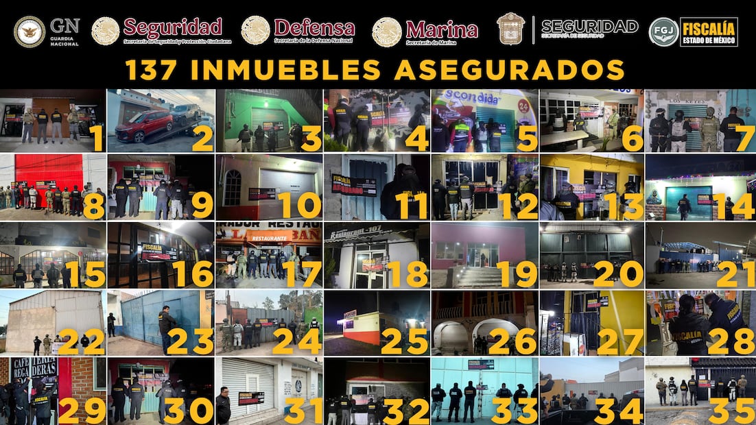 Adicionalmente fueron asegurados 178 vehículos. Foto: especial