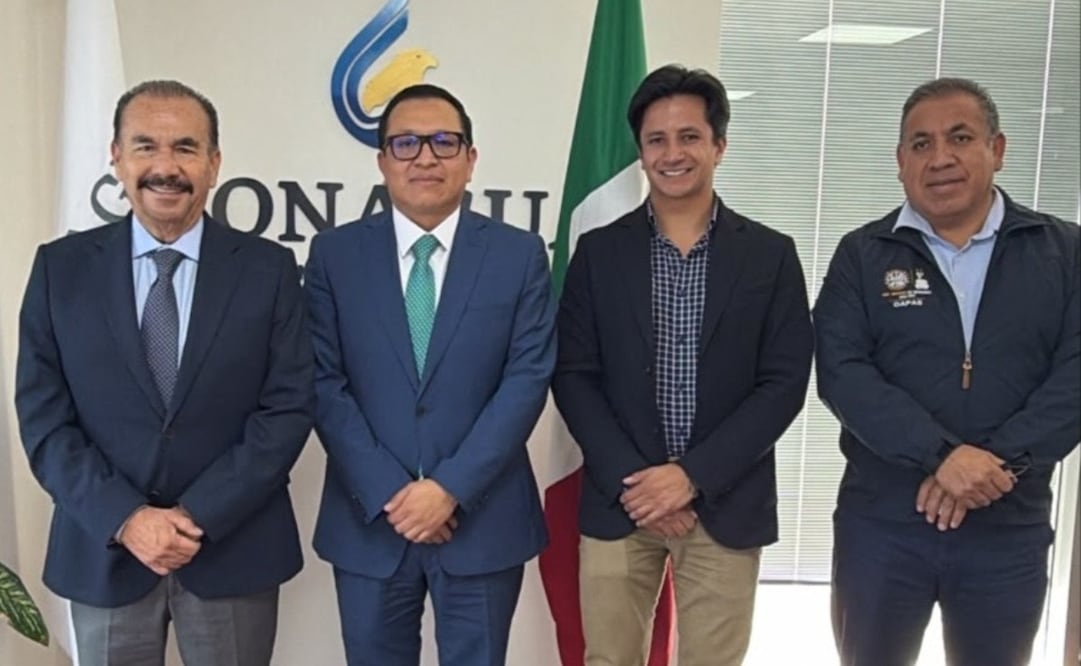 Representantes de Conagua y los alcaldes de Atizapán de Zaragoza, Jilotzingo y Naucalpan sostuvieron una mesa de trabajo. Foto Especial