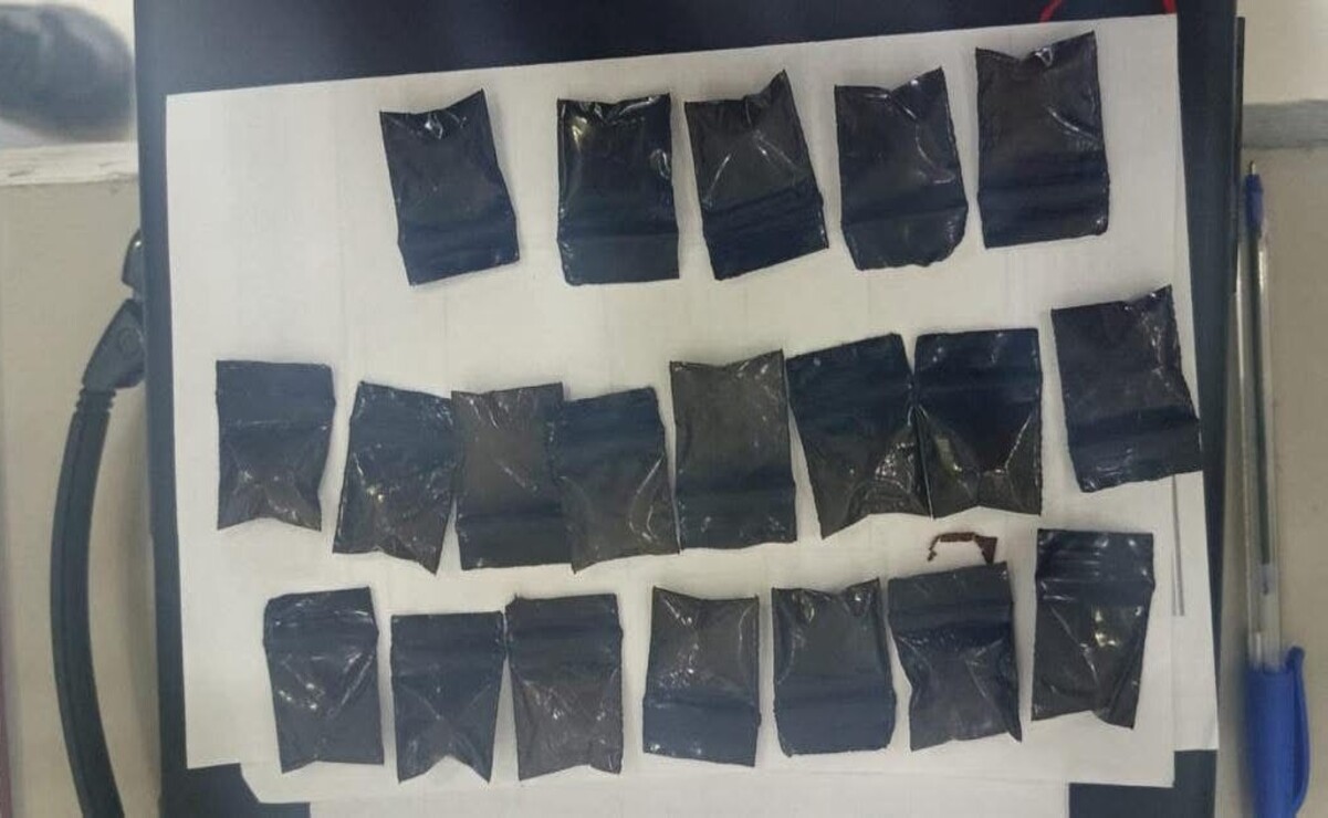 Le encontraron 20 envoltorios de presunta droga / Foto Especial