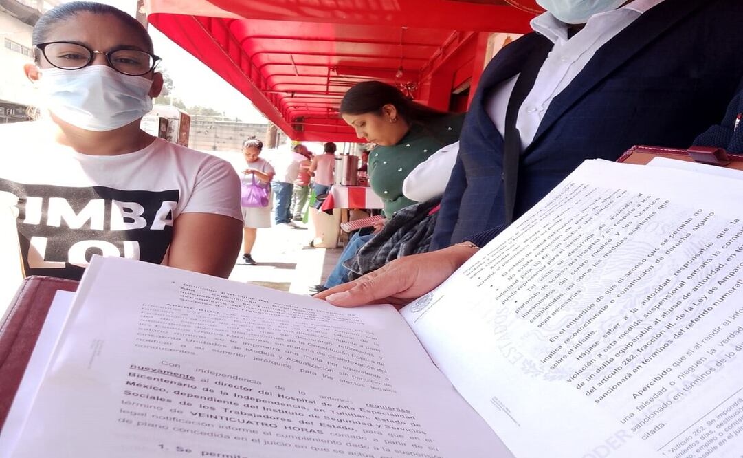 Dulha Utrera llegó con la intención de conocer a su nieto / Foto: Rebeca Jiménez