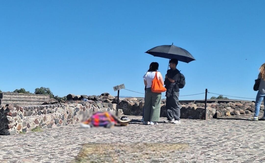 Un turista se desmayó y falleció por un paro cardiaco en la Zona Arqueológica de Teotihuacán. Foto: Especial
