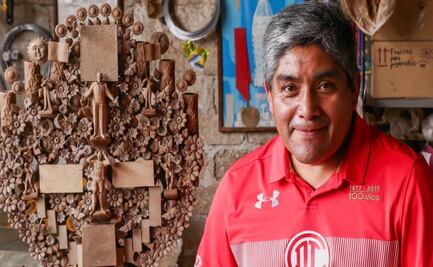 Artesanos mexiquenses crean majestuoso Árbol de la Vida para el Club Toluca