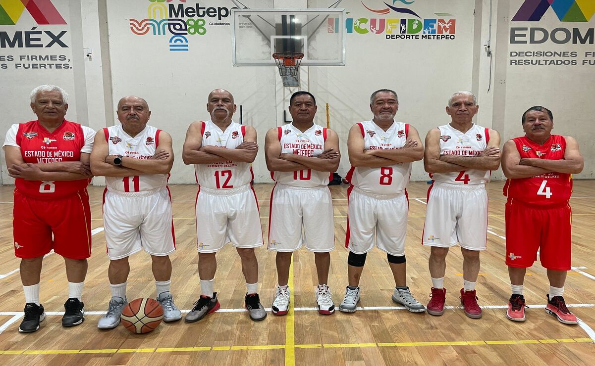 El equipo Leones Rojos de Metepec representará al Edomex, en el Campeonato Nacional de Maxibaloncesto. Foto: Especial