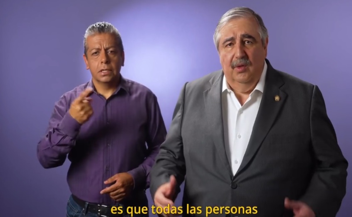 Marco, quien será el encargado de realizar la interpretación en lengua de señas / Foto Especial