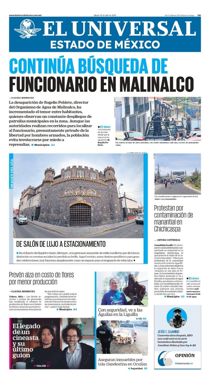 Portada 18 de abril de 2026