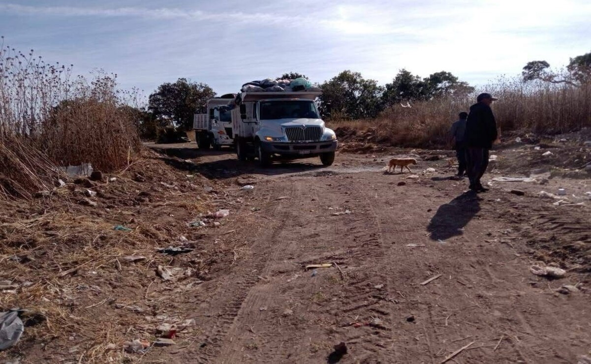 El basurero de Gunyo Poniente se creó hace aproximadamente dos décadas en una zona no apta para la disposición de residuos. Foto: Michelle Sánchez