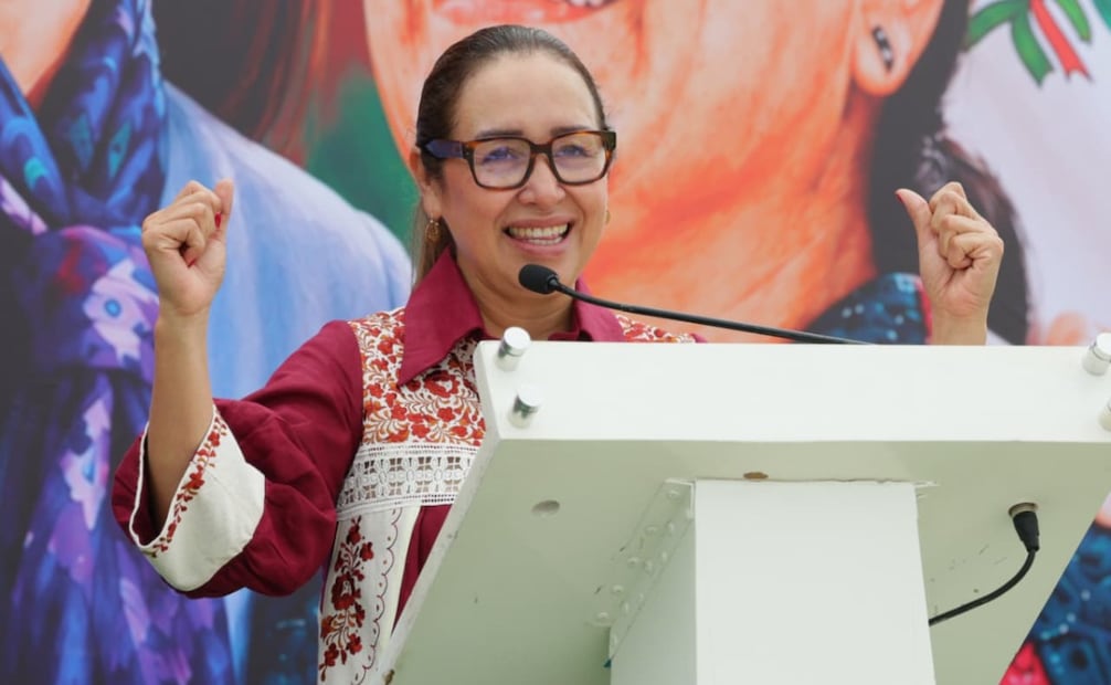 En la Quinta Zona de Ecatepec la alcaldesa de Ecatepec insiste en que los programas sociales no son un regalo sino una conquista. Foto Especial