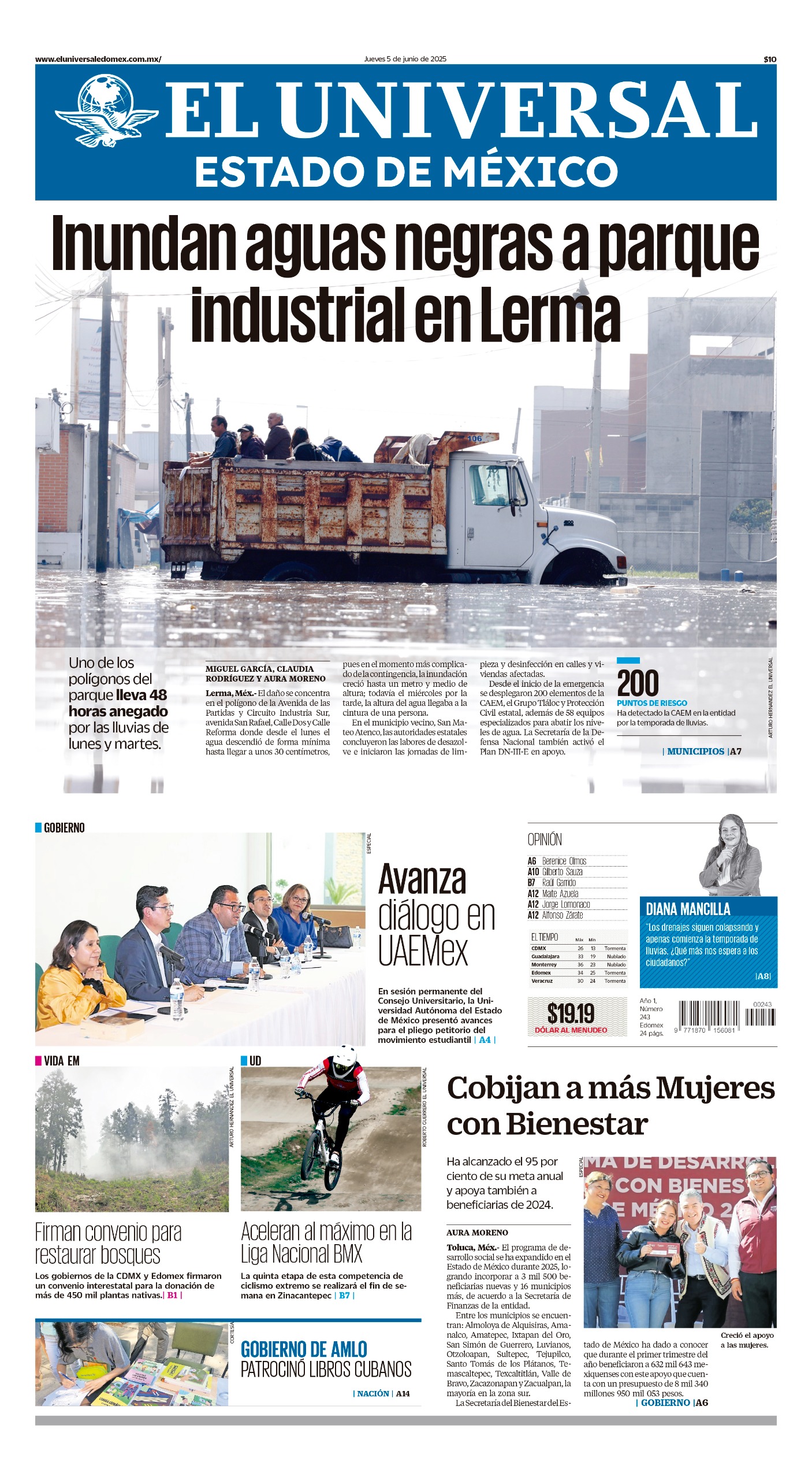 Portada Edomex 5 de junio 2025