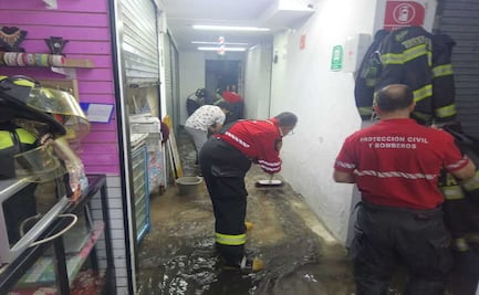 Toluca bajo el agua: Lluvias provocan emergencias en comercios y plazas