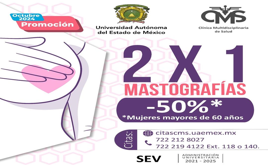 UAEMéx y Clínica Multidisciplinaria de Salud se unen contra el cáncer de mama