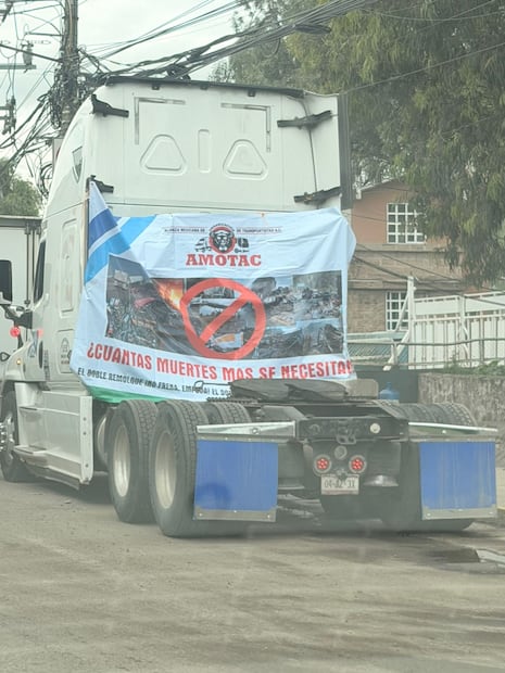 La concentración de unidades de la organización comenzó desde temprano. Foto. Especial