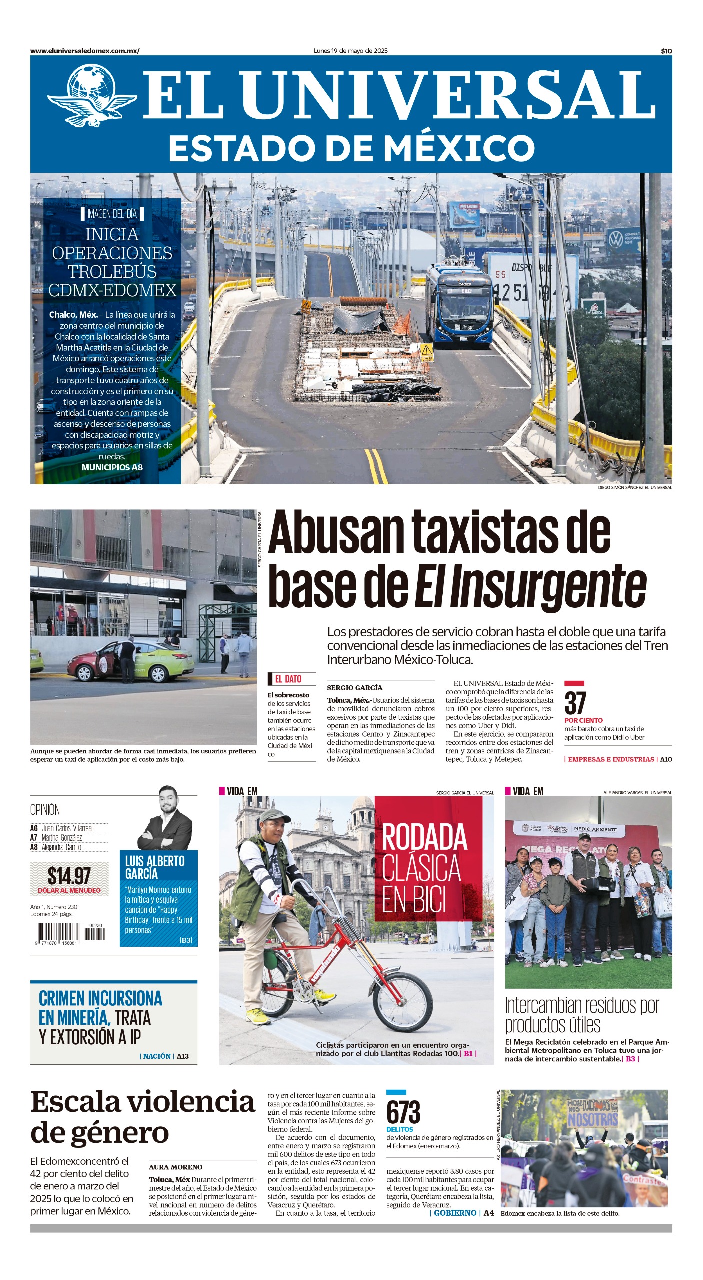 Portada Edomex 19 de mayo 2025