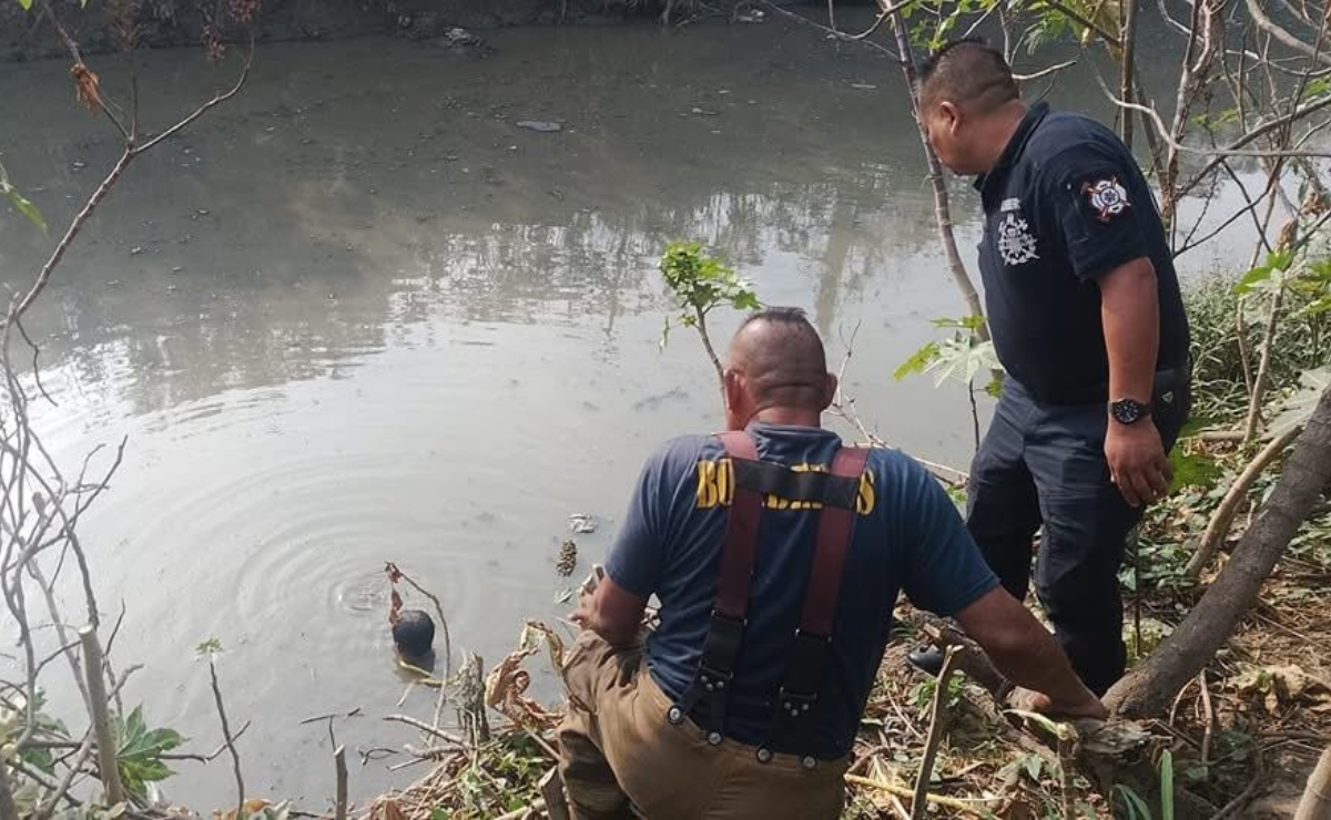 Cuautitlán subraya el riesgo de utilizar el canal Emisor Poniente como vialidad, tras el rescate de un hombre con hipotermia. Foto: Especial