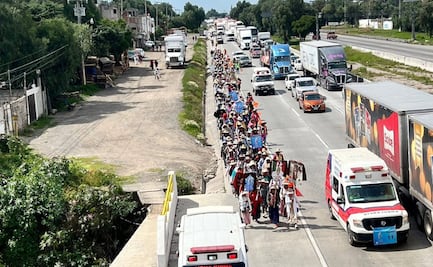 ¡Fe imparable! Más de 70 mil peregrinos de Querétaro desbordan Coyotepec rumbo a la Basílica