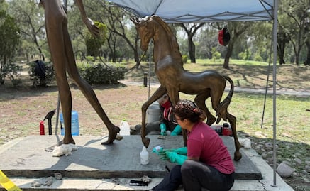 Restaurarán 17 esculturas de Charlotte Yazbek en Cuautitlán Izcalli