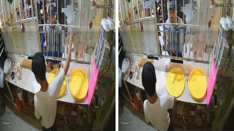 Ladrón roba panadería a punta de pistola, mete el botín en la bolsa del pan y huye en Coacalco