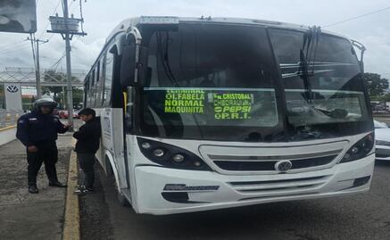 Insólito en Toluca: Detienen a menor de edad conduciendo una unidad de transporte público