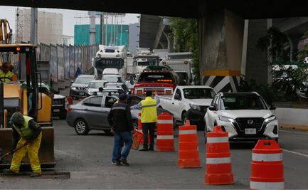 Rehabilitación de Periférico Norte: Bacheo avanza lento ¡Solo una brigada trabaja de día!