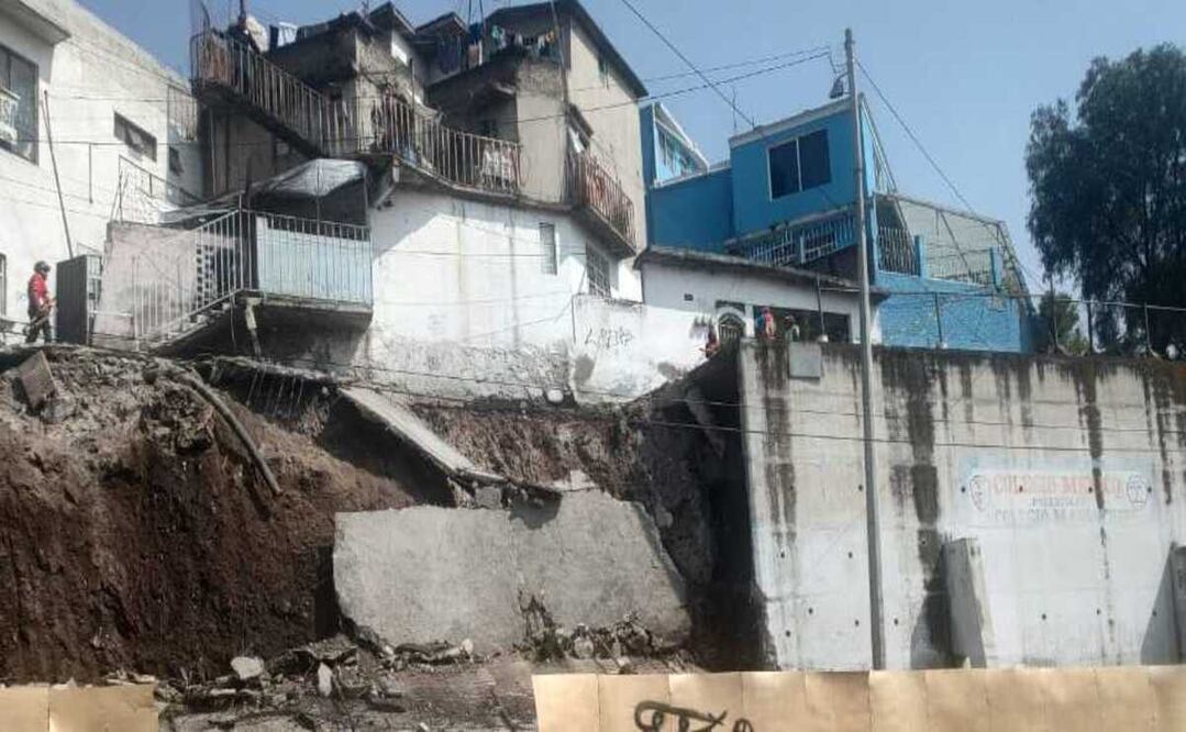 Alerta en Tlalnepantla: deslizamiento de tierra obliga a evacuar a 30 personas / Foto: Especial